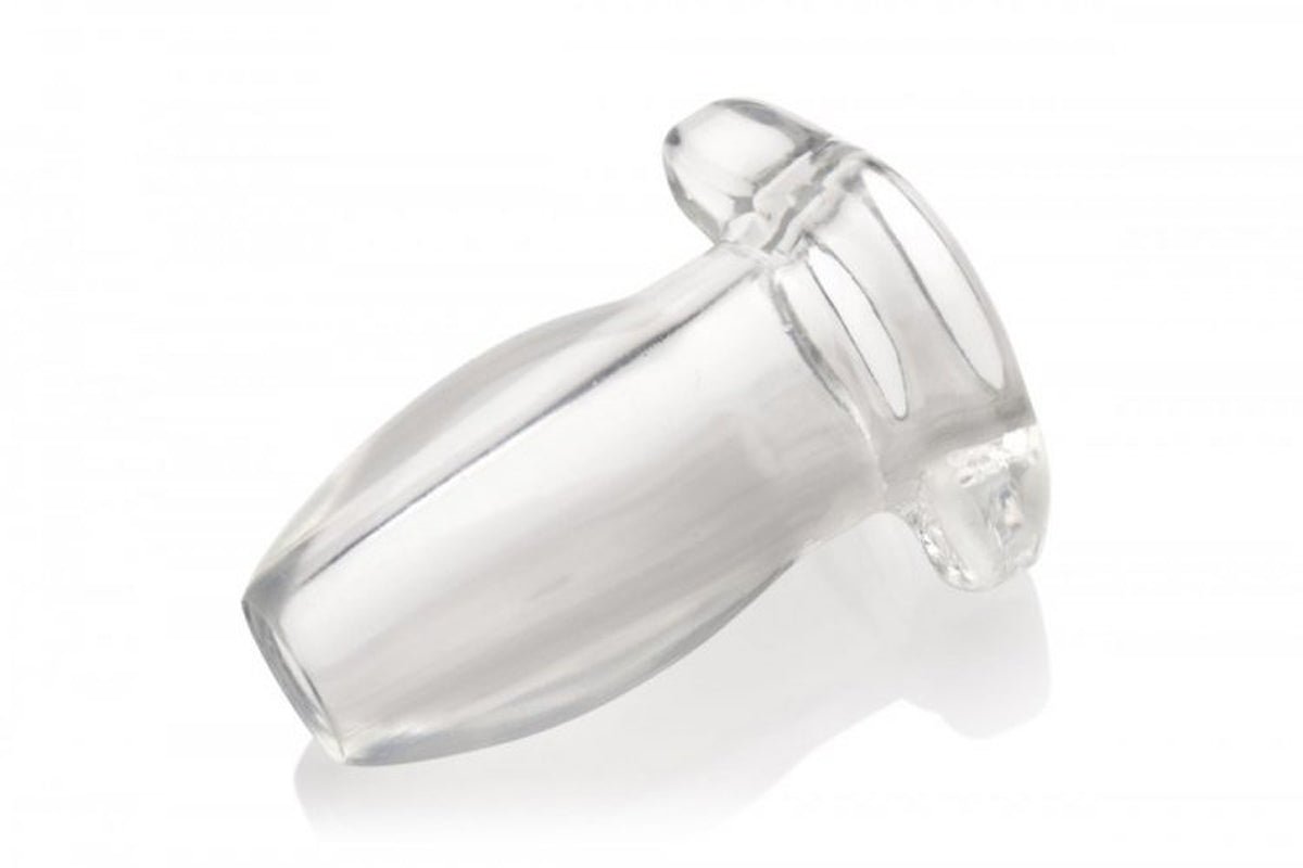 Master Series Peephole - Clear Hollow Anal Plug - Loveangels