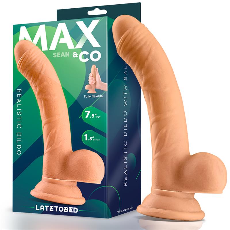 Max & Co Sean 7.5 Inch Curved Dildo - Loveangels