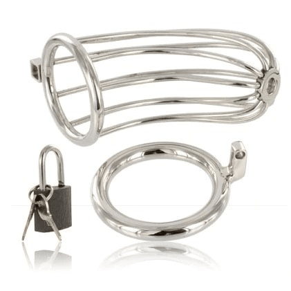 Metal Hard Bird Cage Chastity Device - Loveangels