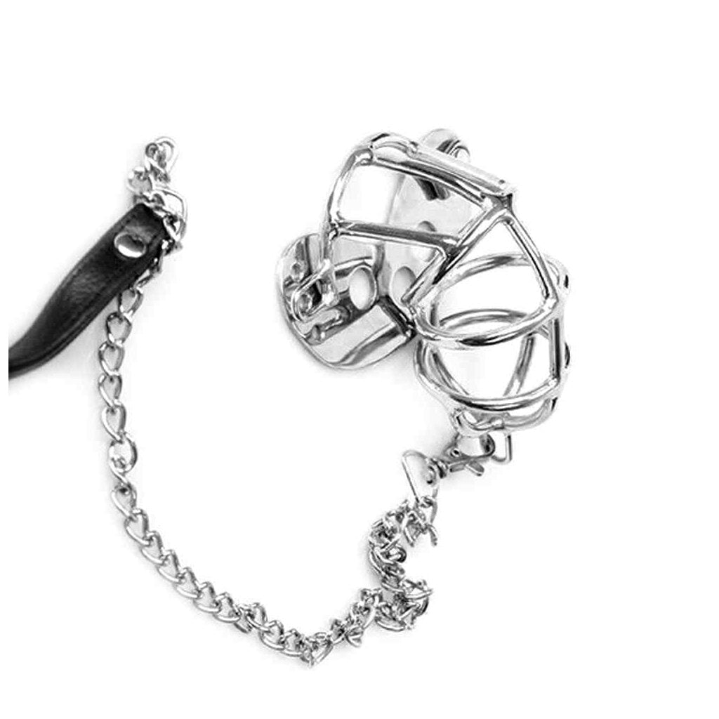 Metal Hard Retain Ultimate Cage With Lead - Loveangels