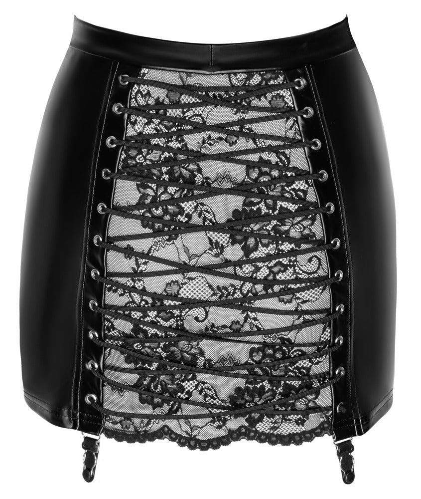 Noir Handmade Back Lacing Skirt - Loveangels