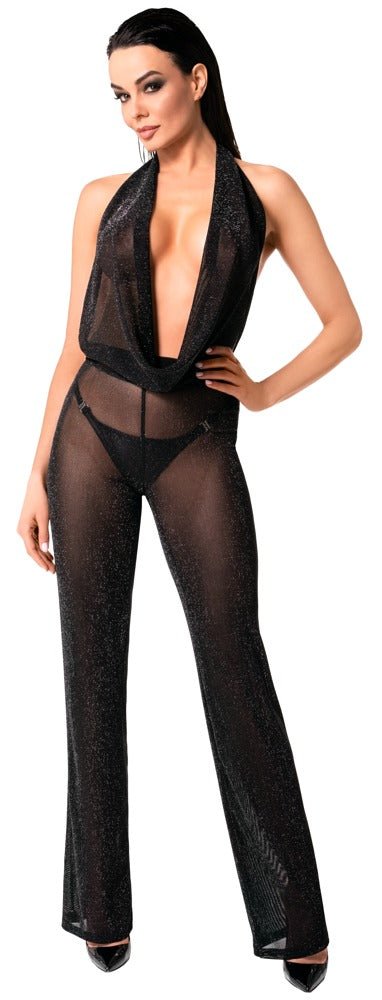 Noir Handmade Tulle Jumpsuit - Loveangels