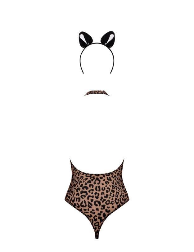 Obsessive Leocatia Bodysuit With Headband - Loveangels