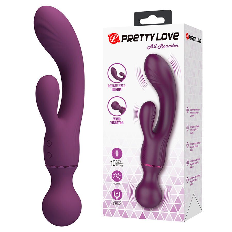 Pretty Love All Rounder Vibrating Wand Rabbit - Loveangels