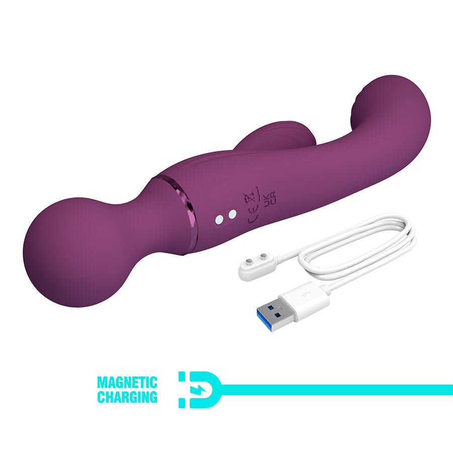 Pretty Love All Rounder Vibrating Wand Rabbit - Loveangels