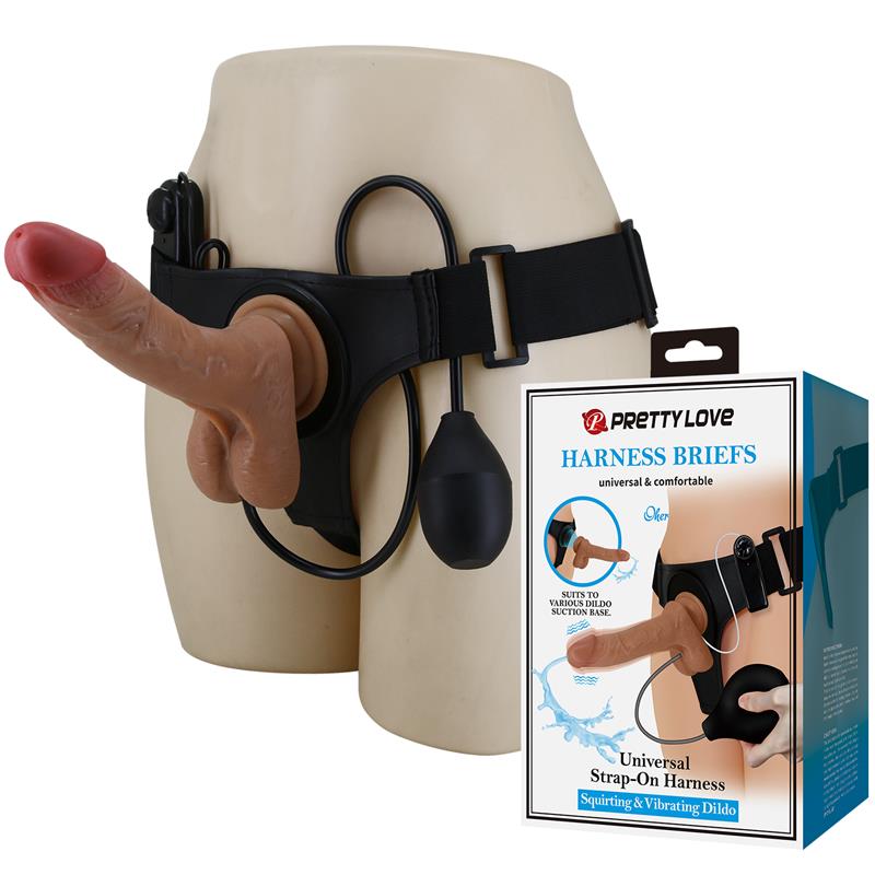 Pretty Love Oher Squirting And Vibrating Strap - On - Loveangels