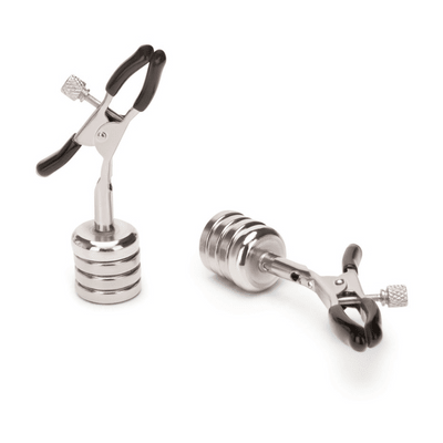 Prowler RED Nipple Clamps With Magnetic Weights - Loveangels
