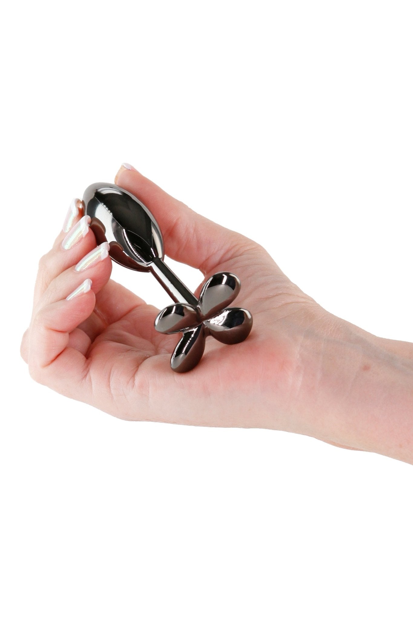 Rear Assets Clover Gunmetal Butt Plug - Loveangels