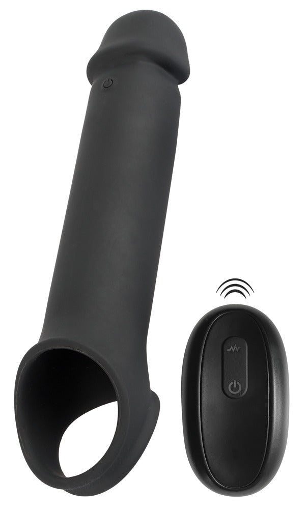 Rebel Remote Control Vibrating Penis Extension Sleeve - Loveangels