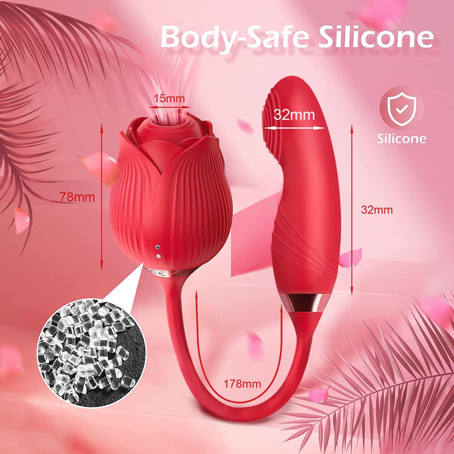 Loveangels Fingering and Vibrating Rose