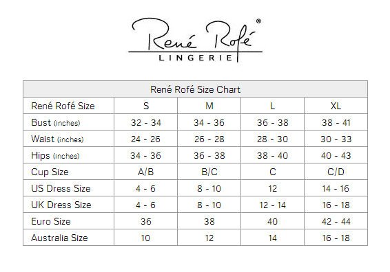 Rene Rofe Lingerie Staying In 2Pc Set Black M/L - Loveangels