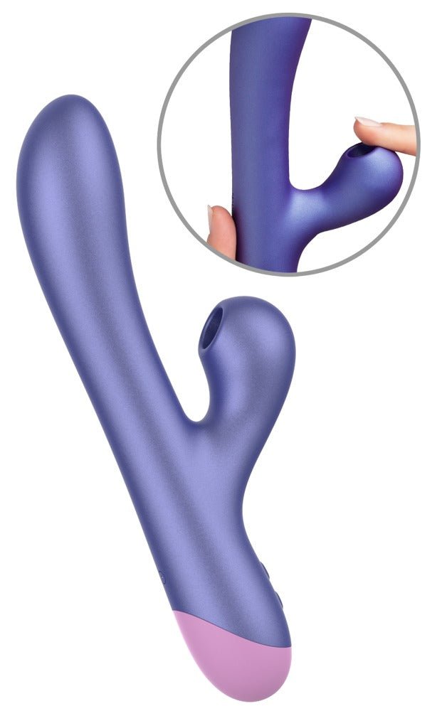 Romp Pulse Double Delights Rabbit Vibrator With Suction - Loveangels