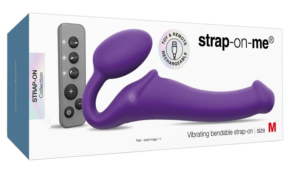 Strap - On - Me Vibrating Bendable Strapless Strap - On With Remote - Loveangels
