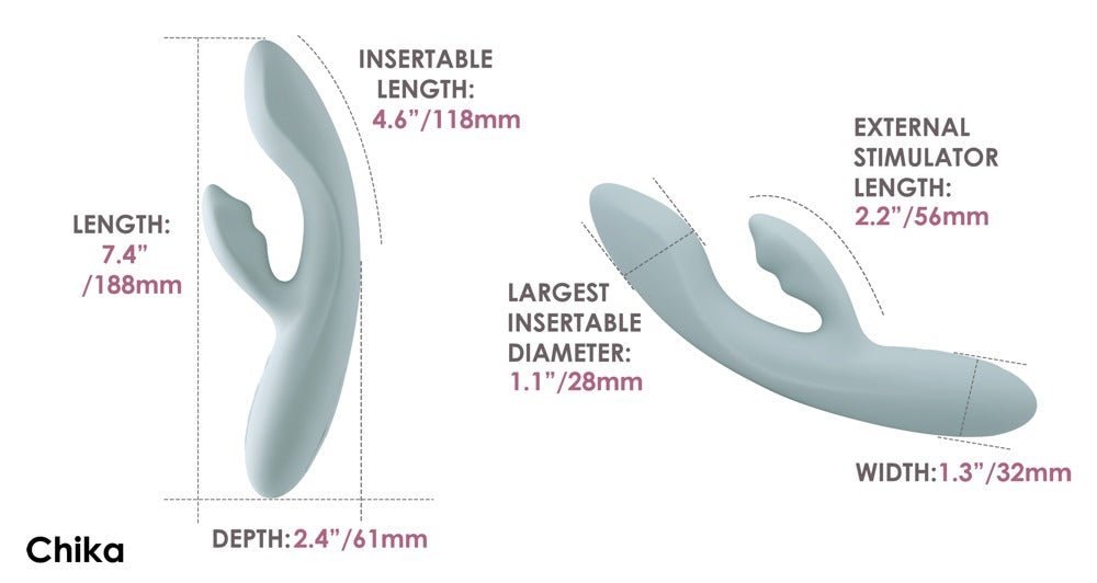 Svakom Chika Flexible Green Rabbit With Heat And App Control - Loveangels