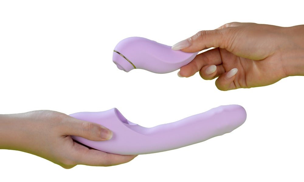 Svakom DuoGlow App Control Thrusting Beaded Vibrator With Pulsating Stimulator - Loveangels