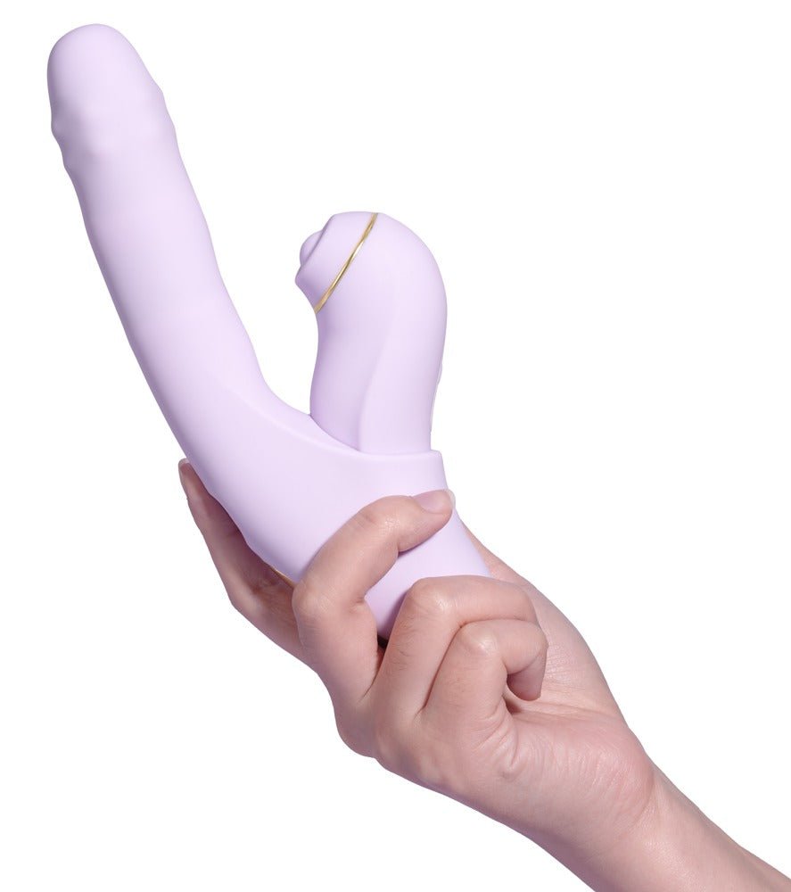 Svakom DuoGlow App Control Thrusting Beaded Vibrator With Pulsating Stimulator - Loveangels