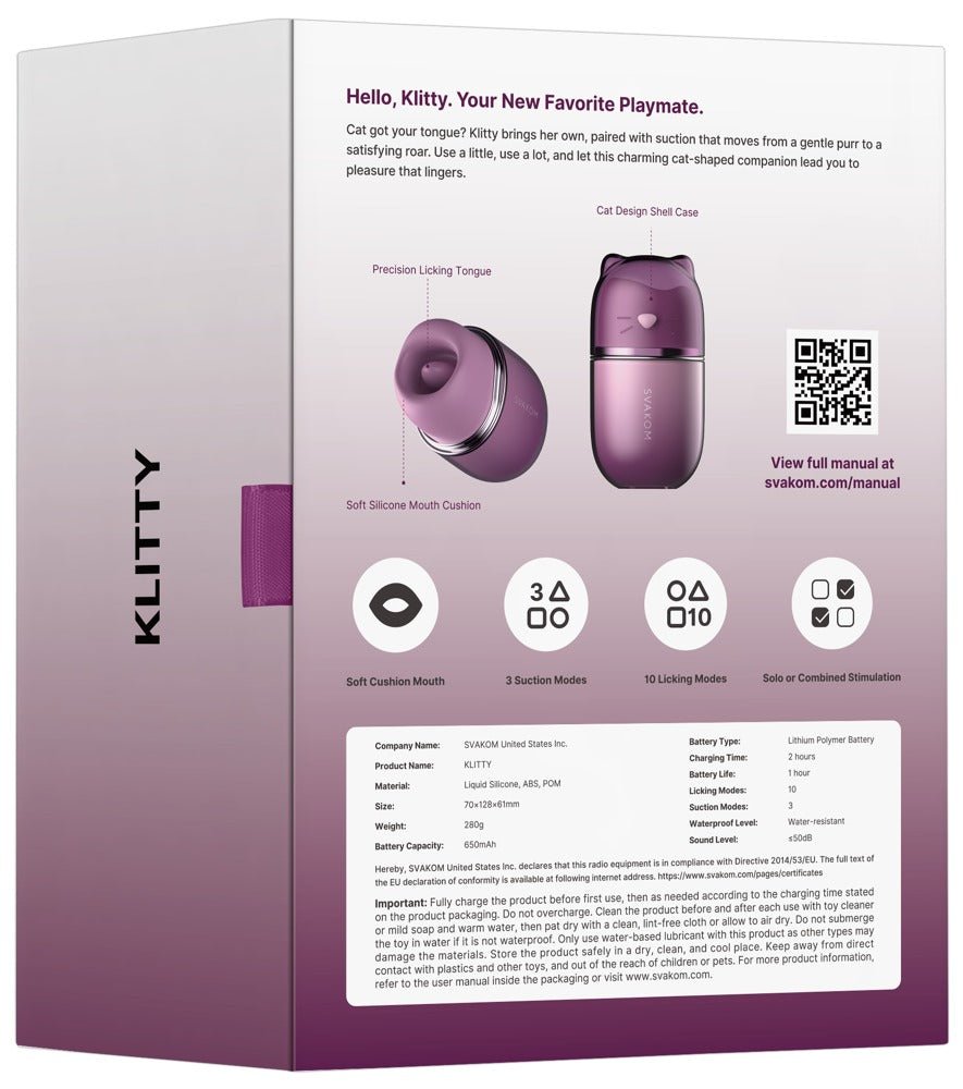 Svakom Hello Klitty Dual Vibrator - Loveangels