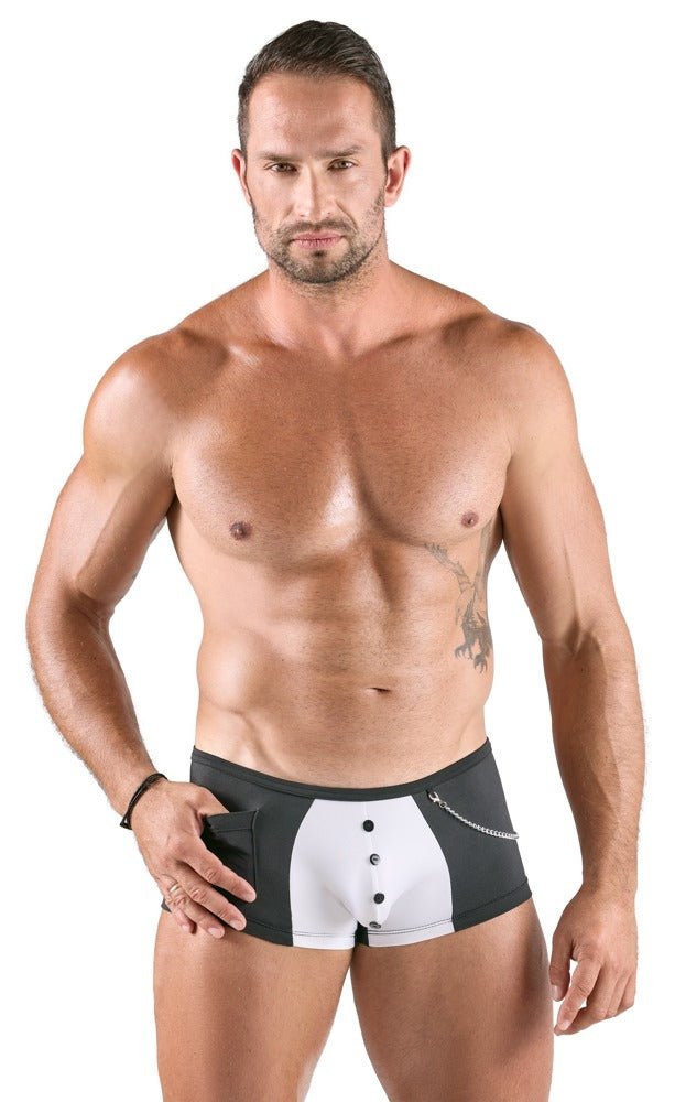 Svenjoyment Waiter Pants With Chain - Loveangels