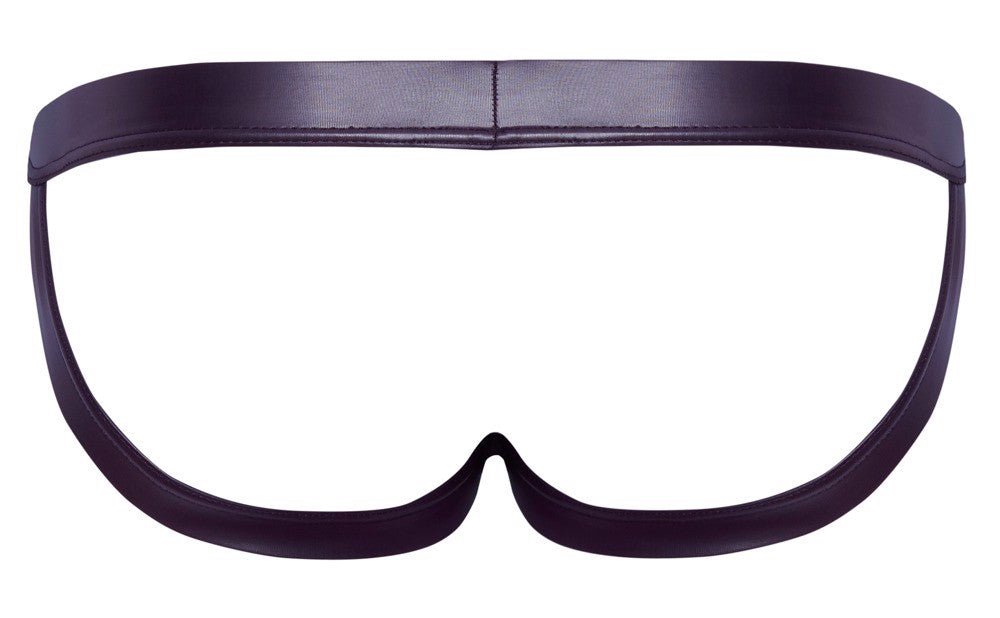 Svenjoyment Wet Look Burgundy Jockstrap - Loveangels