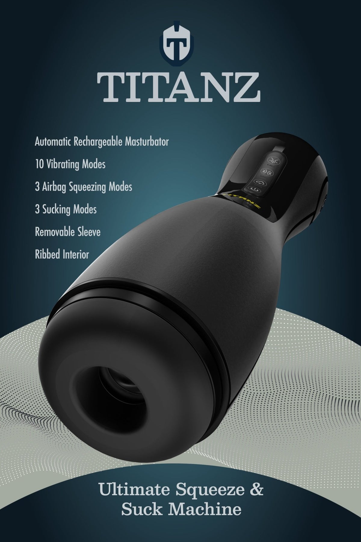 TITANZ Ultimate Squeeze & Suck Masturbator Machine - Loveangels