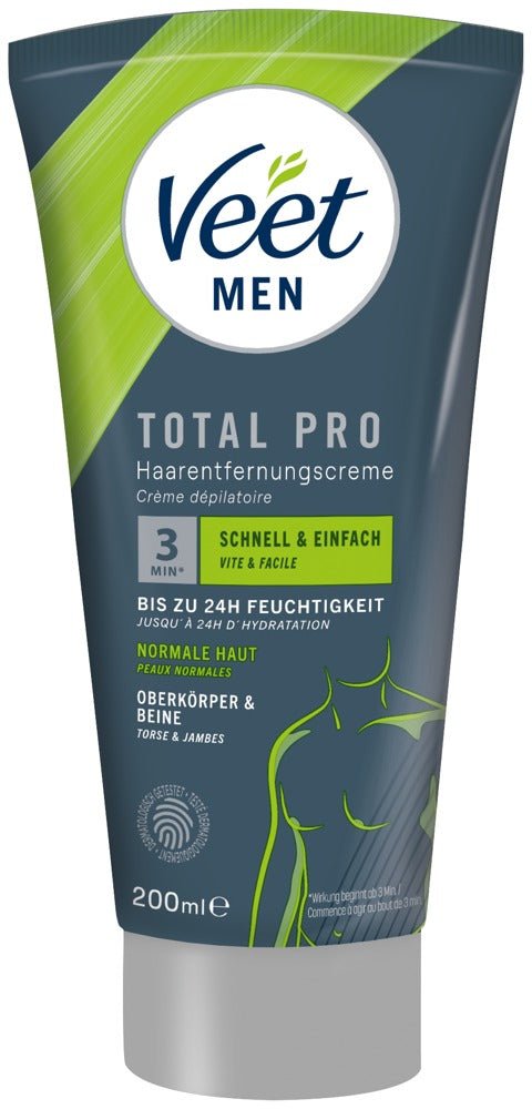Veet Men Total Pro Hair Removal Cream 200ml - Loveangels