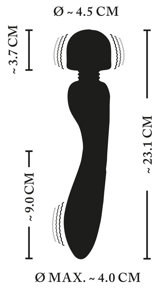 XouXou E - Stim Dual Ended Wand Vibrator - Loveangels