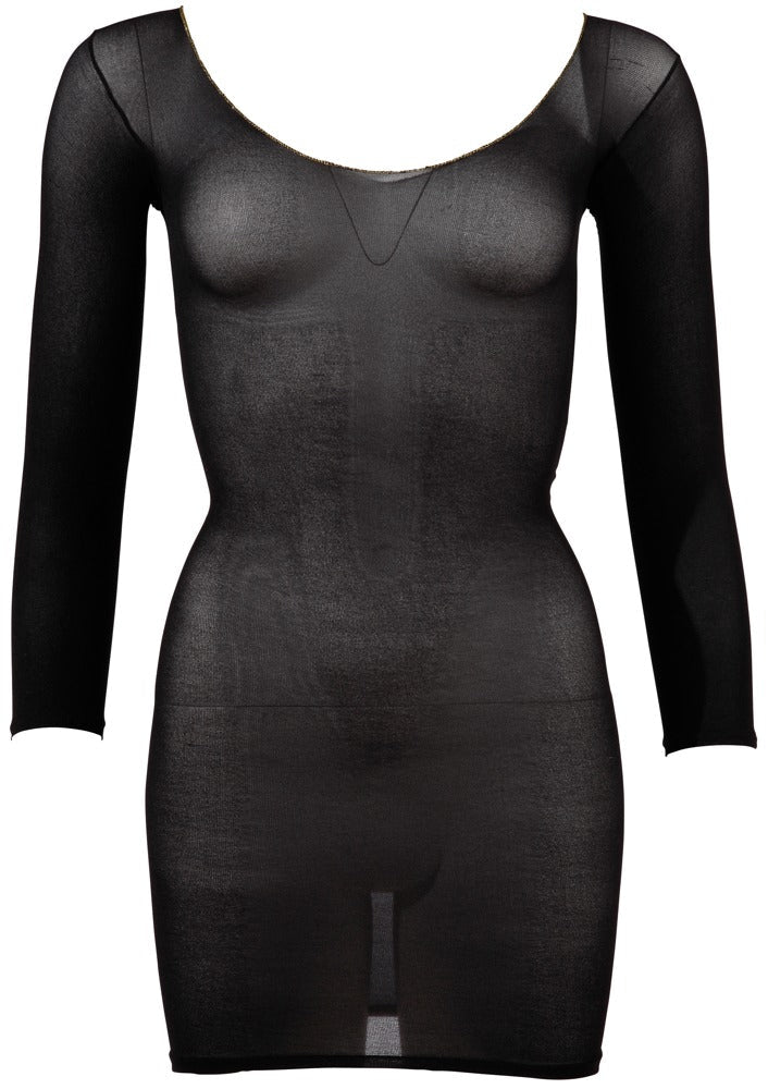 XQSE Sheer Dress With Gold Hem Edge S - L - Loveangels