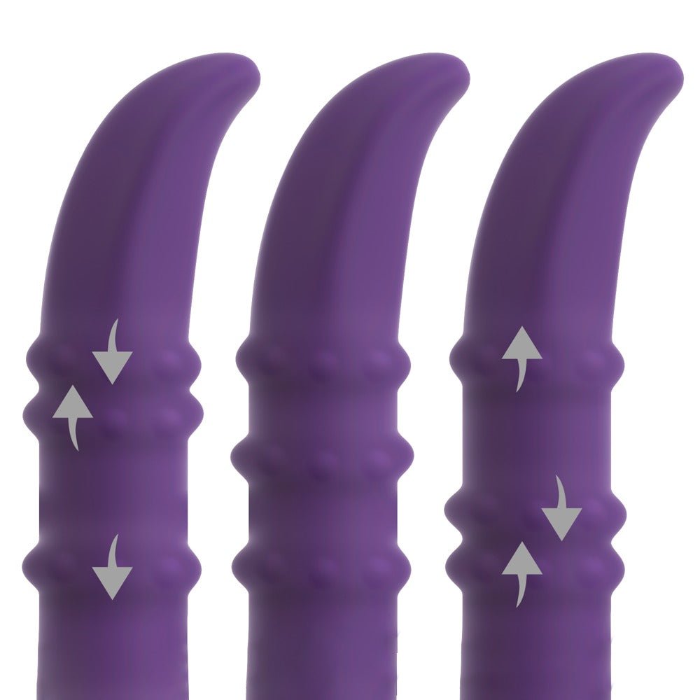 You2Toys Nodding Rabbit Vibrator with 3 Moving Rings - Loveangels