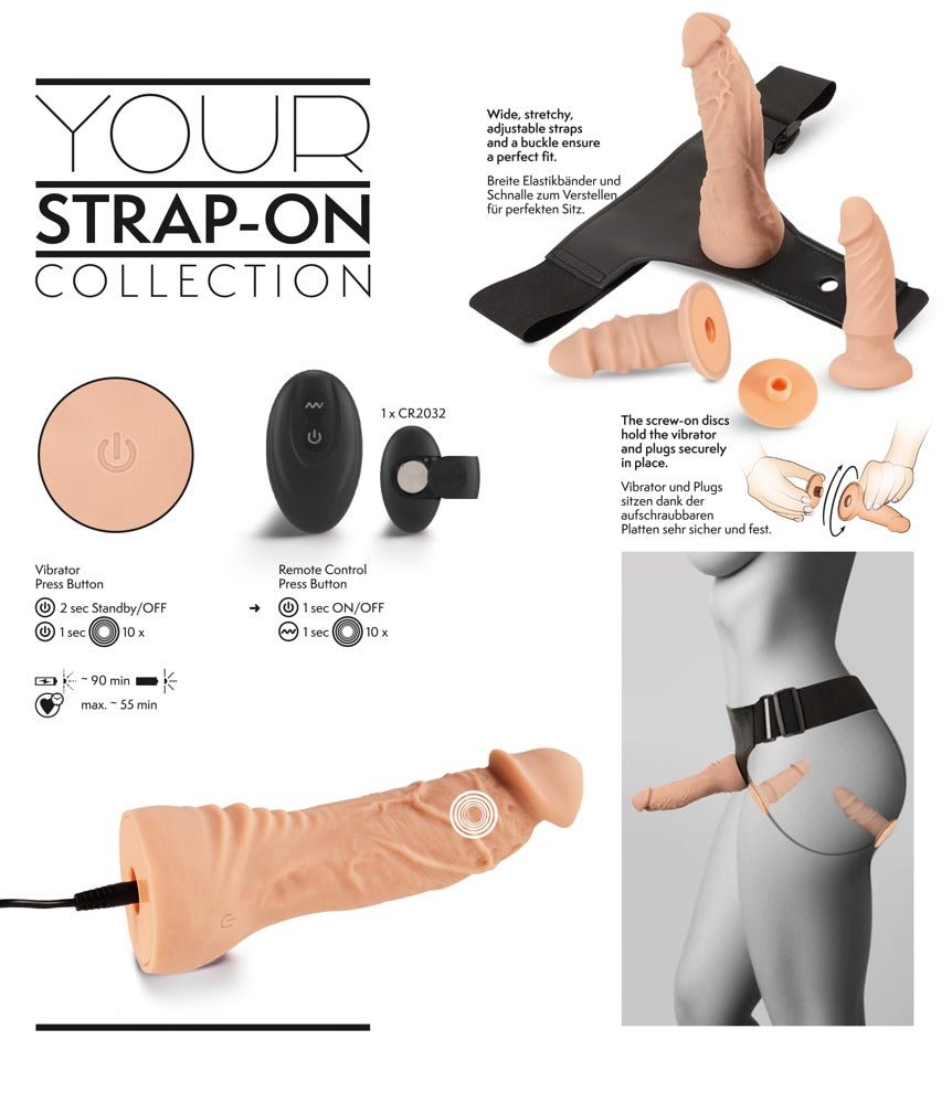 You2Toys Your Vibrating and Remote Control Strap - On Collection - Loveangels