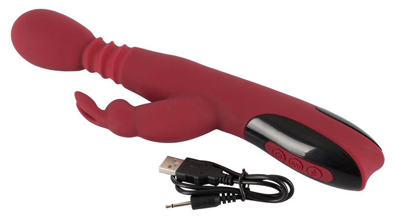 Thrusting Rotating And Warming Dual Ended Vibrator