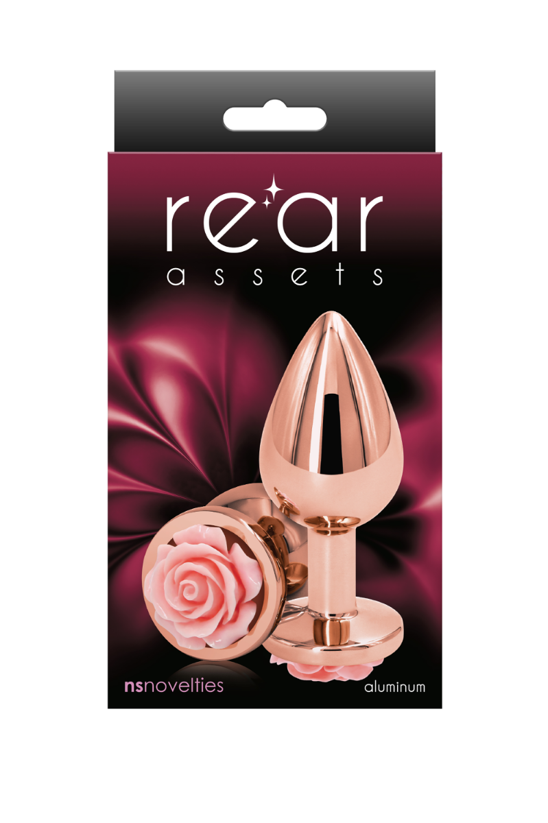 Rear Assets Pink Rose Butt Plug