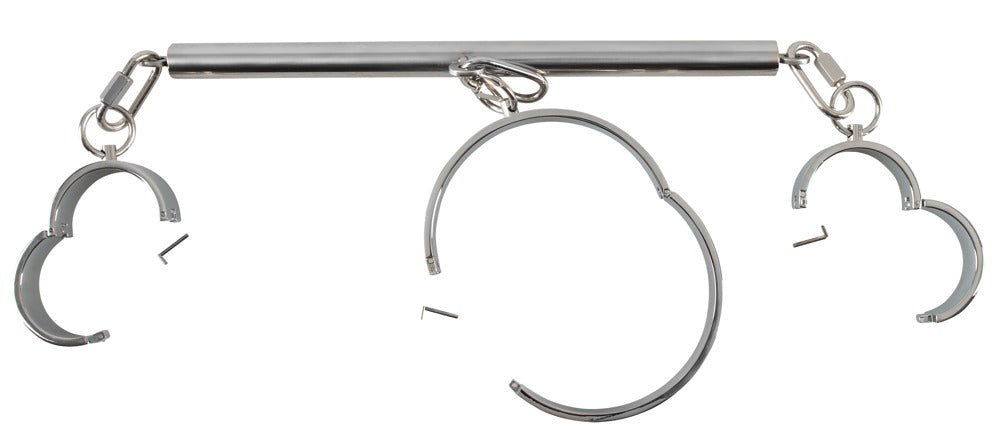 Bad Kitty Stainless Steel Wrist to Neck Restraint with locks