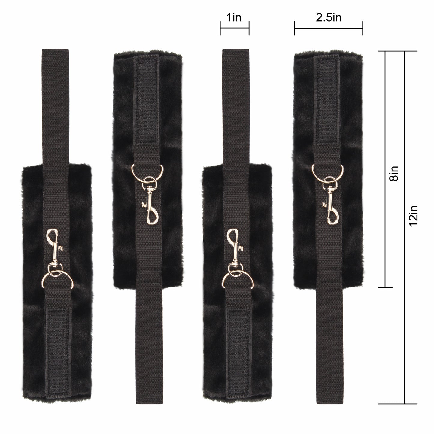 Blaze Bed Restraint Cuff Set cuff details