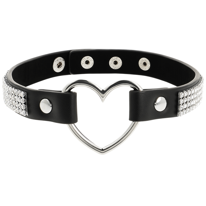 Coquette Hand Crafted Choker Vegan Leather - Heart