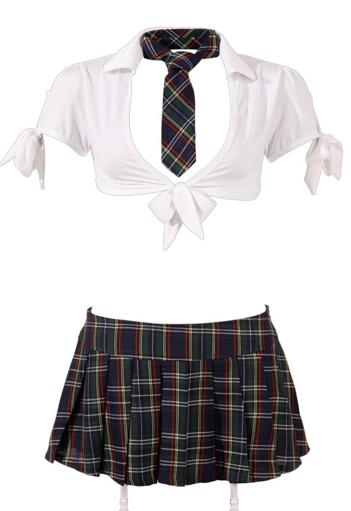 Cottelli Green Schoolgirl Costume front