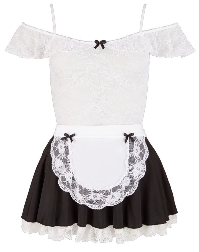 Cottelli Lace Maid's Dress front