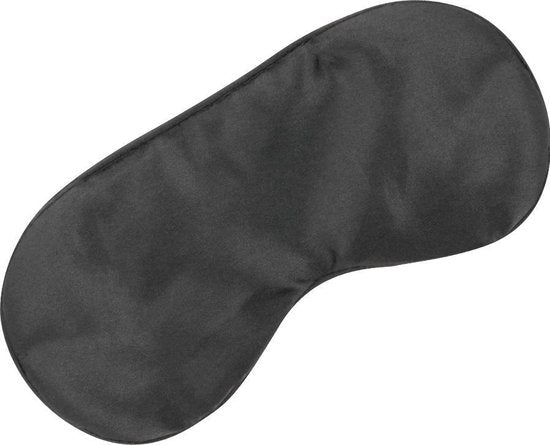 Darkness Black Satin Blind Mask closeup