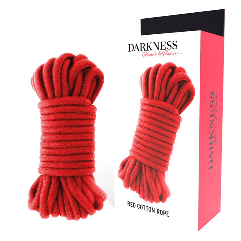 Darkness Kinbaku Cotton Rope 20m red with box