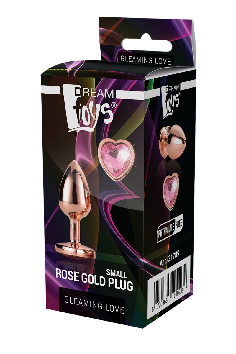 Dream Toys Gleaming Love Small Rose Gold Plug box