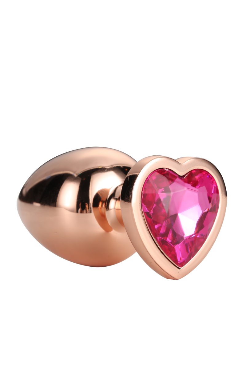 Dream Toys Gleaming Love Small Rose Gold Plug gem