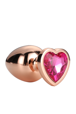 Dream Toys Gleaming Love Small Rose Gold Plug gem