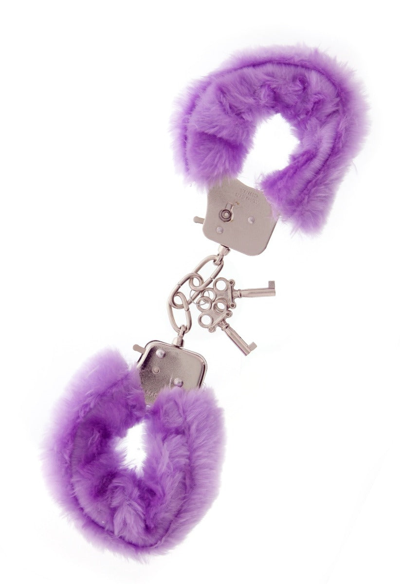 Dream Toys Handcuffs With Plush Covering purple