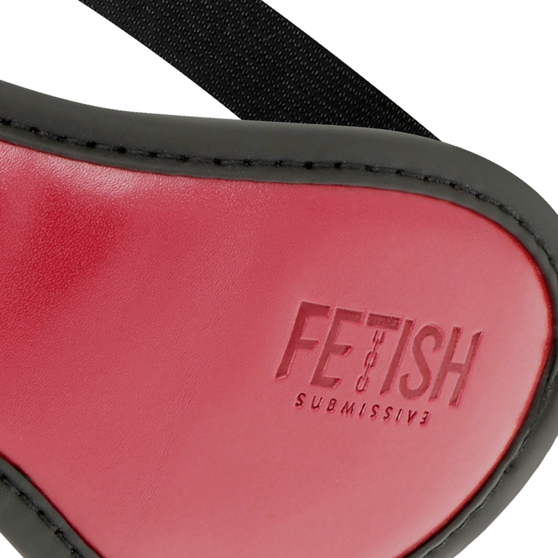 Fetish Submissive Dark Room Vegan Leather Mask closeup