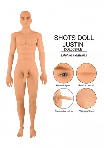 Justin Realistic Male Sex Doll features