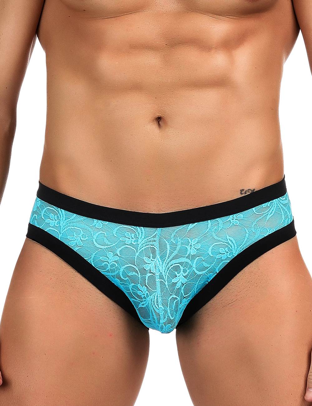 Loveangels Lace Panty For Men blue front