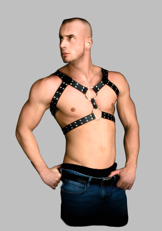Andreas Leather Chest Harness