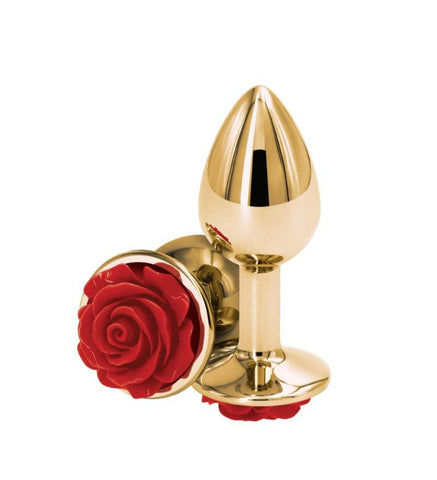 Rear Assets Red Rose Butt Plug