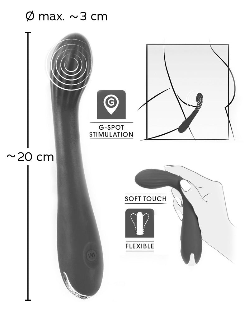 Sweet Smile G and P-Spot Vibrator size and features