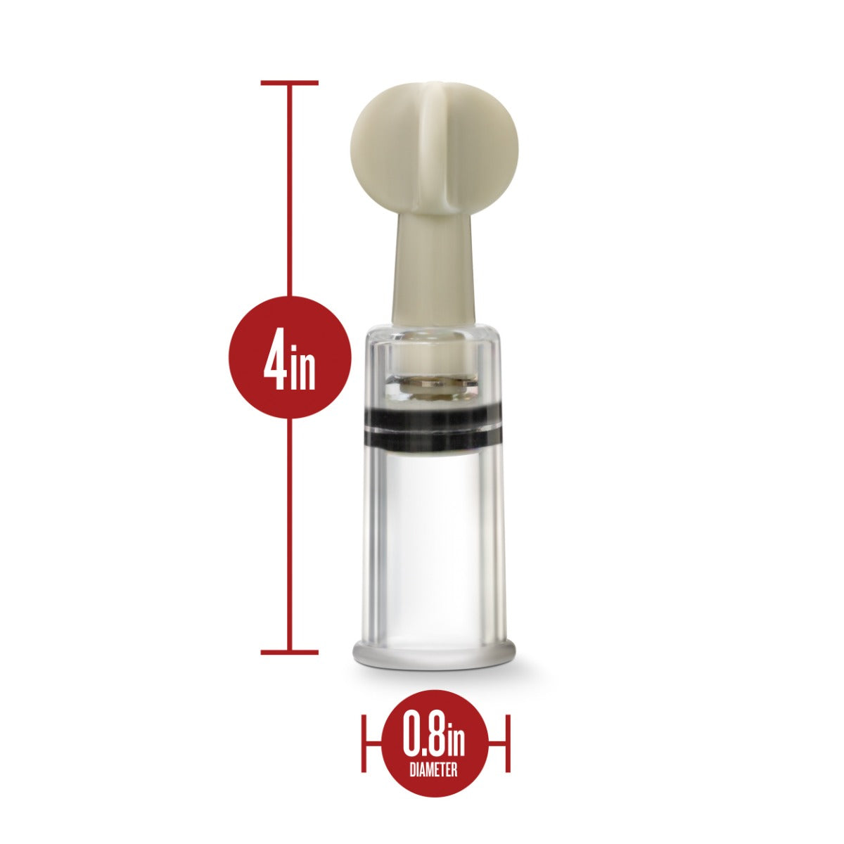 Temptasia Clit And Nipple Twist Suckers size