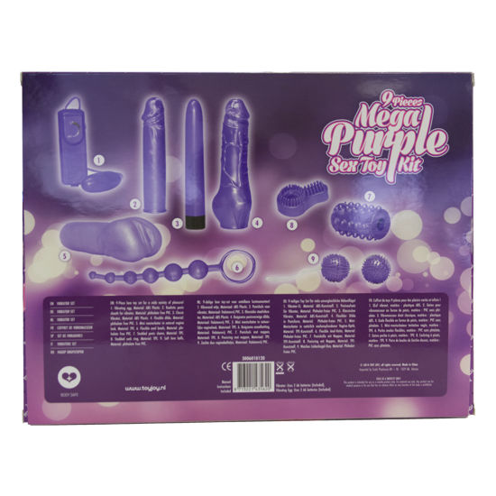ToyJoy Just For You Mega Purple Sex Toy Kit back of box